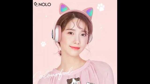 Headphone Bluetooth V5.0 VZV23M Kiểu Dáng Tai Mèo Có Đèn Led RGB Đổi Màu Hỗ Trợ Nghe Qua Dây Cắm AU смотреть онлайн