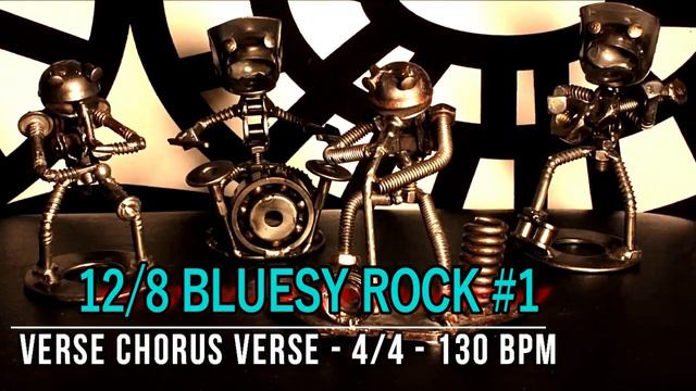 130 BPM - Blues Rock Shuffle #1 - 12/8 Drum Track - Metronome - Drum Beat смотреть онлайн