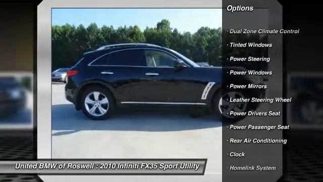 2010 Infiniti FX35 Roswell GA R13539A смотреть онлайн