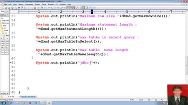 71 Advanced Java Tutorial | JDBC | DatabaseMetaData | Java Database Connectivity | adv java смотреть онлайн