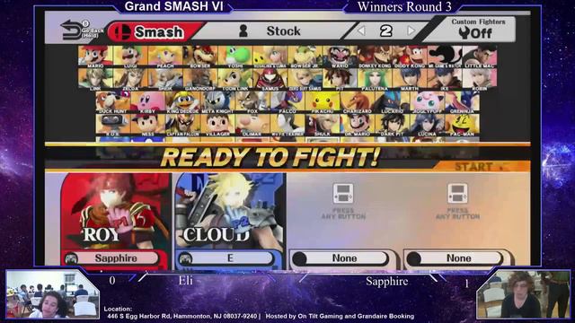 GrandSmash VI Eli (Cloud) vs. Sapphire (Roy) [Winners Round 3] смотреть онлайн