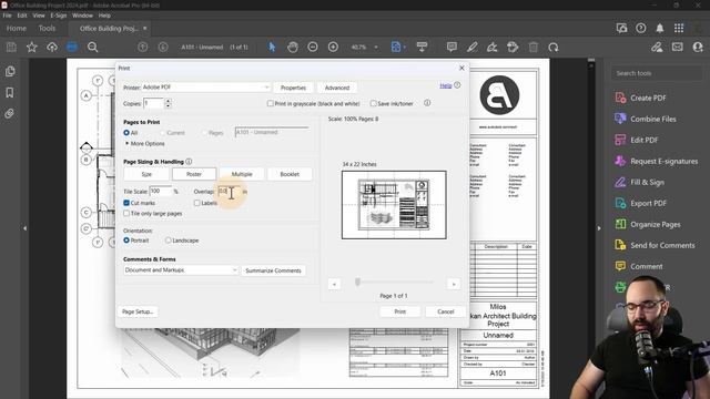 How to Print Large Drawings on Multiple Pages Tutorial смотреть онлайн