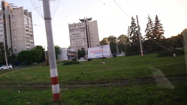 Поездка на трамвае 71-911ЕМ «Львёнок» № 2313 в Ульяновске маршрут №22 смотреть онлайн