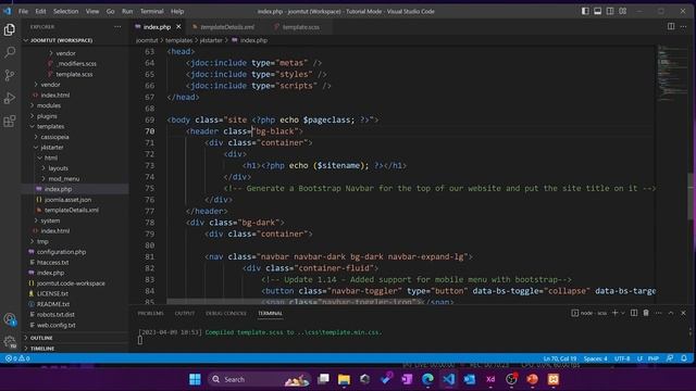 Developing a Joomla 4 Template: Layout & Style (3/4 Main Video) смотреть онлайн