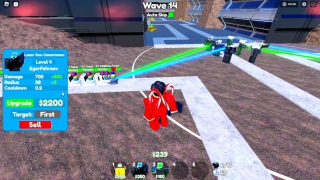 ИГРАЮ ТОЛЬКО ЗА АЗЕР КАМЕРА МЕНОВ | ?TOILET TOWER DEFENCE? смотреть онлайн