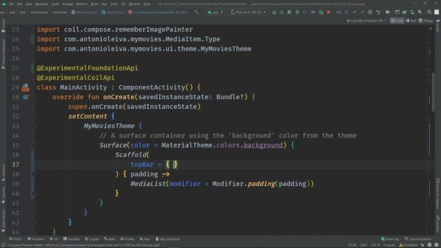 Tu App Android con diseño Material con AppBar y Scaffold ? Jetpack Compose #8 смотреть онлайн