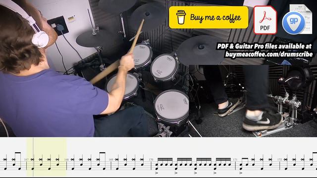 All Nightmare Long - Metallica | Drum SCORE Sheet Music Play-Along | DRUMSCRIBE смотреть онлайн
