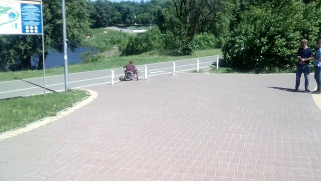 Самодельный Трайк из гироскутера смотреть онлайн