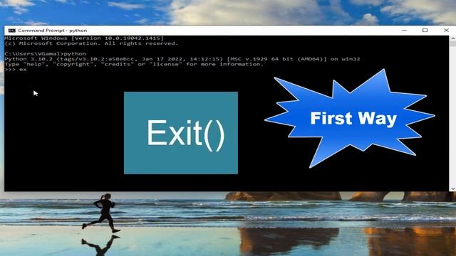 Two ways to exit python interpreter in command prompt and Windows PowerShell смотреть онлайн