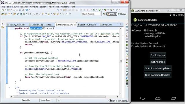 Eclipse + Java + Android SDK + Google Location Services API - Development Workflow смотреть онлайн