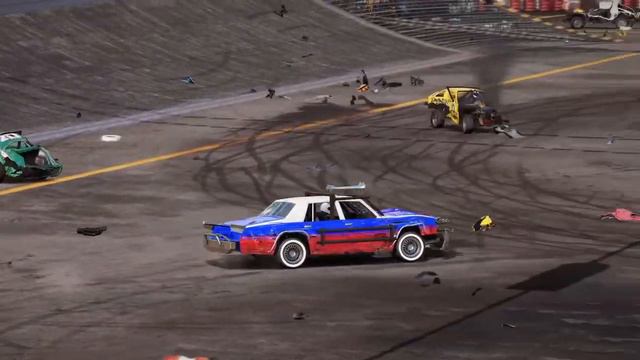 Wreckfest Дерби на прокаченной авто - gameplay на руле смотреть онлайн