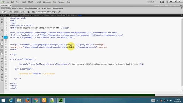 Simply Make WYSIWYG editor using jquery in html - Hindi смотреть онлайн