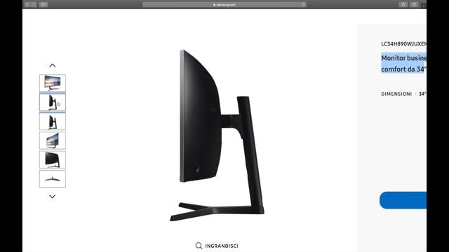 Monitor Samsung 34" 21:9 C34H890WJU Recensione смотреть онлайн