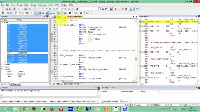 4 FRDM KL25Z4 ARM Programming in Assembly- ARM Assembly Programming of Factorial of numbers in 5min смотреть онлайн