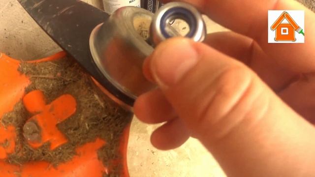 STIHL (Штиль) FS 55 - смена катушки мотокосы на нож. Замена защит на штиль Fs 55