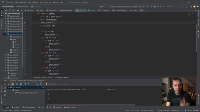 Paper quest: Python og testing - Advent of Code 2022 2. desember смотреть онлайн