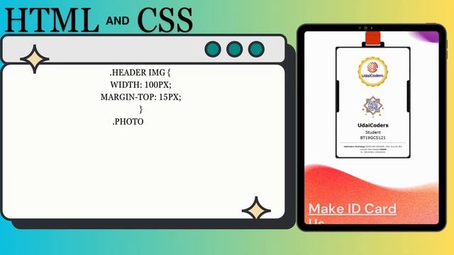 How To Make Id Card Using HTML & CSS смотреть онлайн