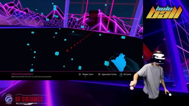 HoloBall Gameplay PlayStation VR смотреть онлайн