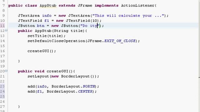 Java GUI Tutorial (Swing, BorderLayout) смотреть онлайн