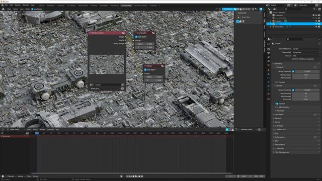 Creating scene with FREE dpack in Blender | SciFi flex | Timelapse смотреть онлайн