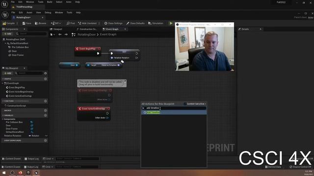 UE5: Making a rotating door using the starting assets смотреть онлайн