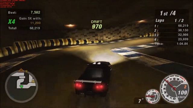 Need For Speed Underground 2 - Stage 5 Race 26/35 [1080p60 - GTX 1080 - 153/210] смотреть онлайн
