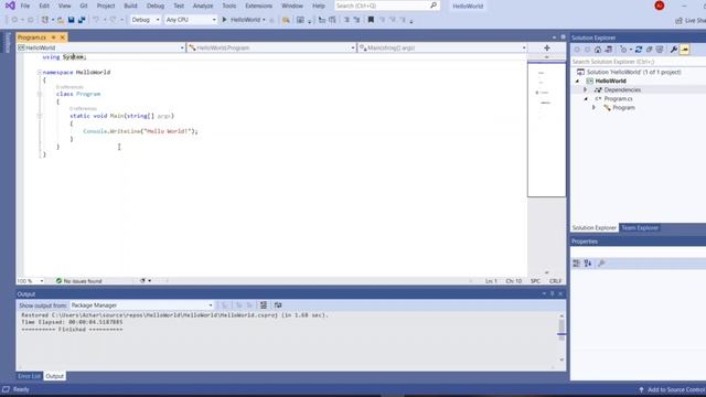 How to Install Microsoft Visual Studio on Windows 10 (64 bit) | First Hello World Program смотреть онлайн