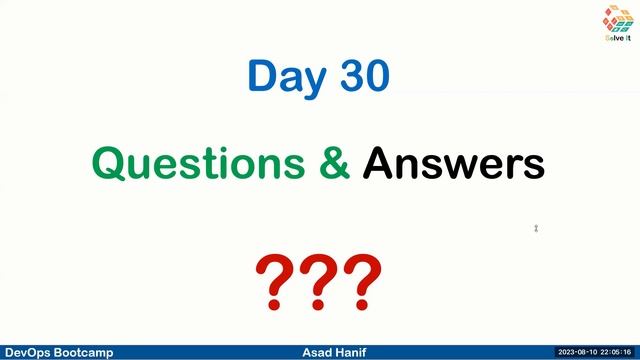 Day 30 | Part B | Questions & Answers - CronJob: Job Scheduling | DevOps Bootcamp | Asad Hanif |Urd смотреть онлайн
