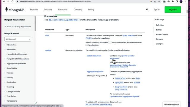 MongoDB Tutorial For Beginners | Update the document using updateOne() - Part 06 смотреть онлайн