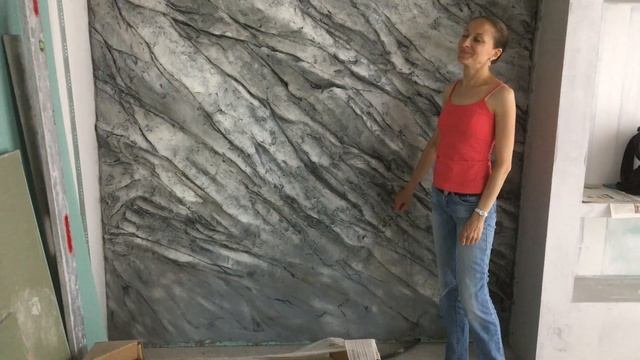 Камни на стене барельеф | художник Наталья Боброва смотреть онлайн