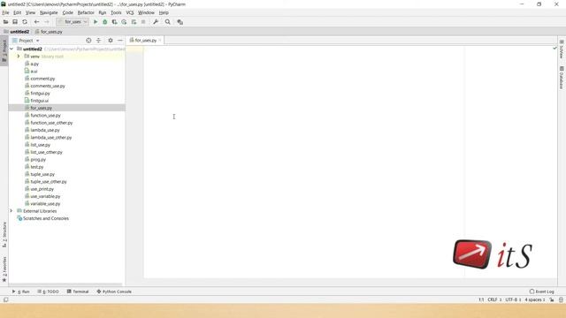 3.7 The For loop | Python Tutorial | ITS смотреть онлайн