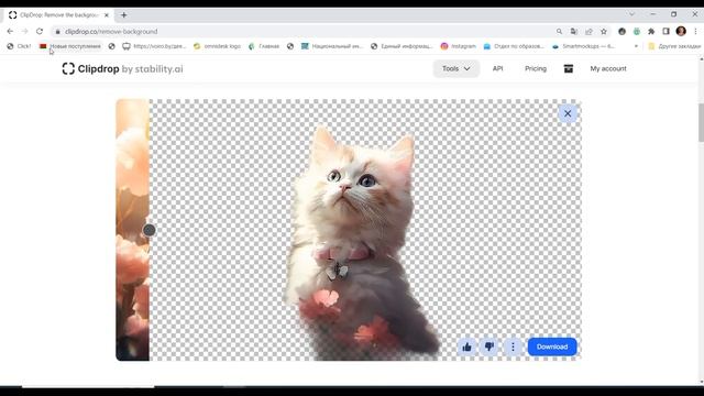 Нейросеть Clipdrop дорисует картинку до нужного размера смотреть онлайн