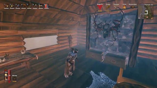 Valheim [#12] - Продолжаем строить свою деревню викингов! Попутно отбиваемся он незваных гостей! смотреть онлайн