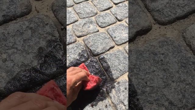 гранитная брусчатка и масло. как отмыть брусчатку #plitax смотреть онлайн