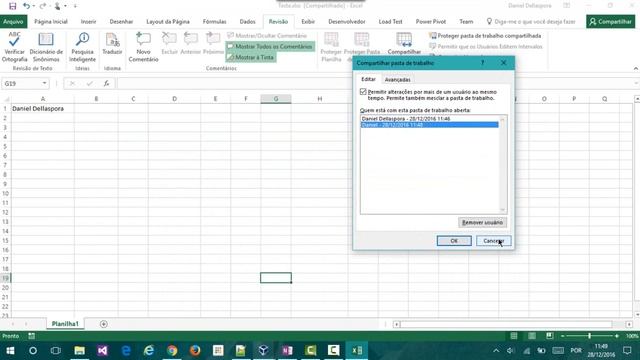 Excel - Compartilhar Planilha e Controle de Alterações смотреть онлайн