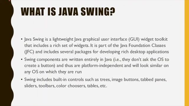 Java2-07a - Event Driven Programming and Java Swing Background смотреть онлайн