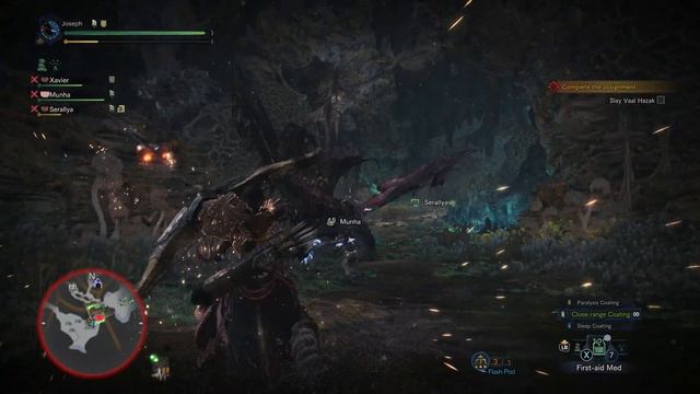 Monster Hunter World - Random Coop hunt Vaal Hazak смотреть онлайн