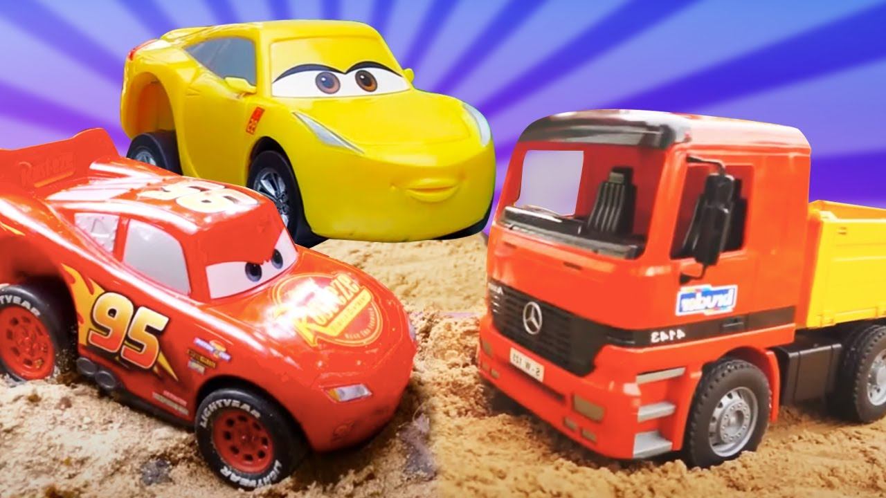 Сборник видео для детей. Песочница: развивающие игры с машинками смотреть онлайн