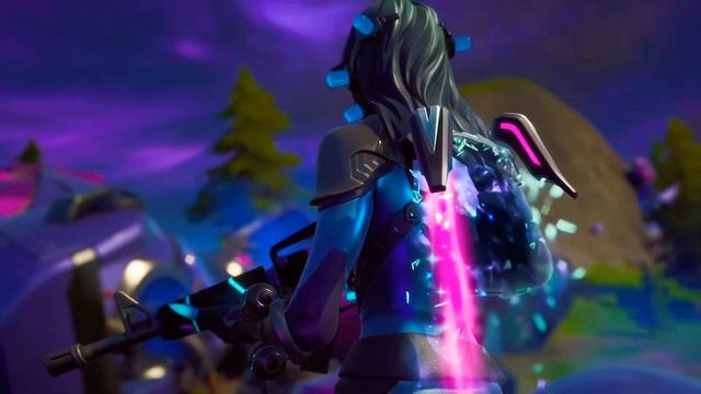 Fortnite Slurpentine Combo (Alt Version) Starfield Backbling • Black Violet Wrap • Manta Blades