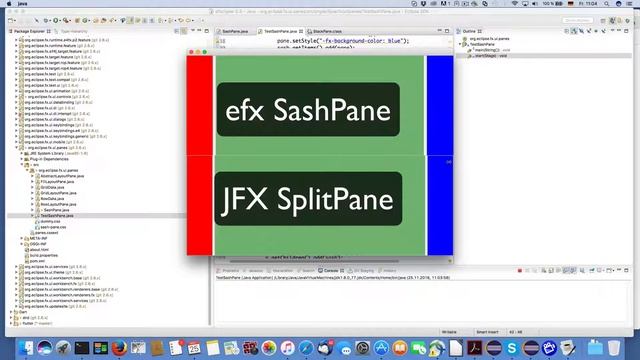 e(fx)clipse SashPane vs JavaFX SplitPane смотреть онлайн