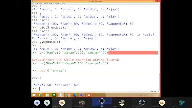 Dictionaries in python смотреть онлайн