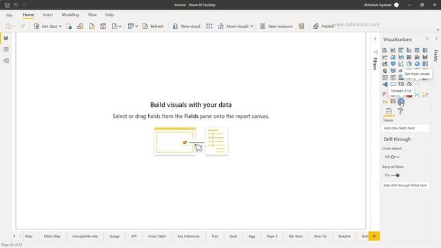 Power BI Tornado Chart Custom Visualization Tutorial смотреть онлайн