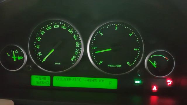 Контроль панели приборов после замены масла