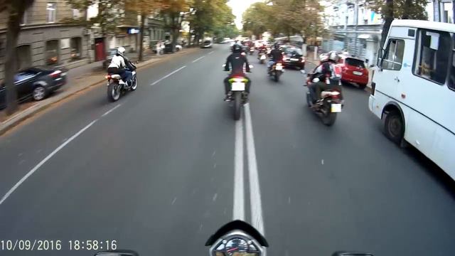 Мотоколонна на день физкультуры и спорта. Одесса 2016 смотреть онлайн