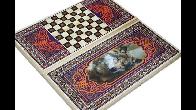 Нарды деревянные большие с волком купить смотреть онлайн