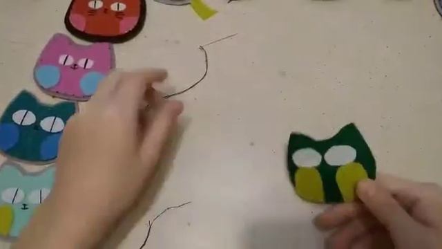 Как делать котиков из фетра смотреть онлайн