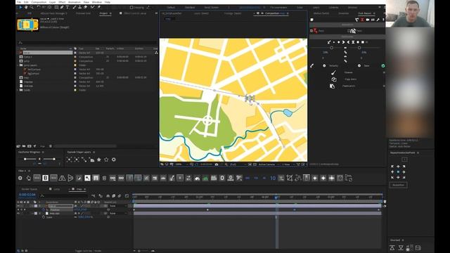After Effects Управление анимацией - Graph Editor, Parent