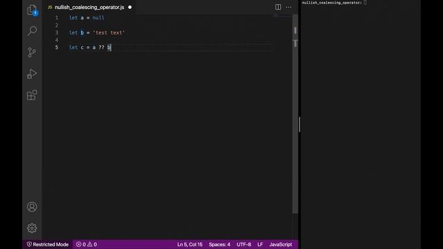 javascript nullish coalescing operator смотреть онлайн