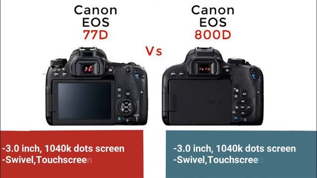 Canon 77D Comparison with Canon 800D смотреть онлайн