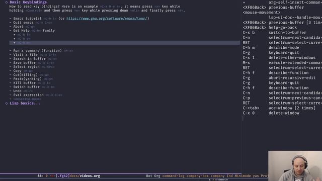 Emacs From Scratch, An Emacs Tutorial for Beginners - 02 Survive on the first day смотреть онлайн